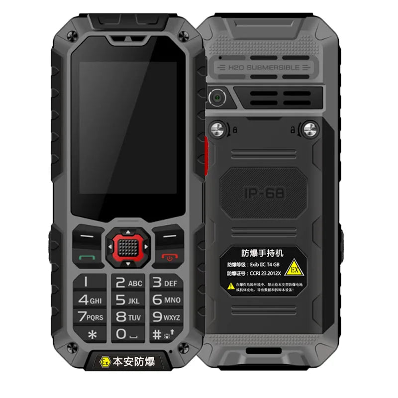 Teléfono inteligente EX-S9 4G desbloqueado, dispositivo con teclado pulsador, IP68, 4G LTE, 3000mAh, resistente, SIM Dual