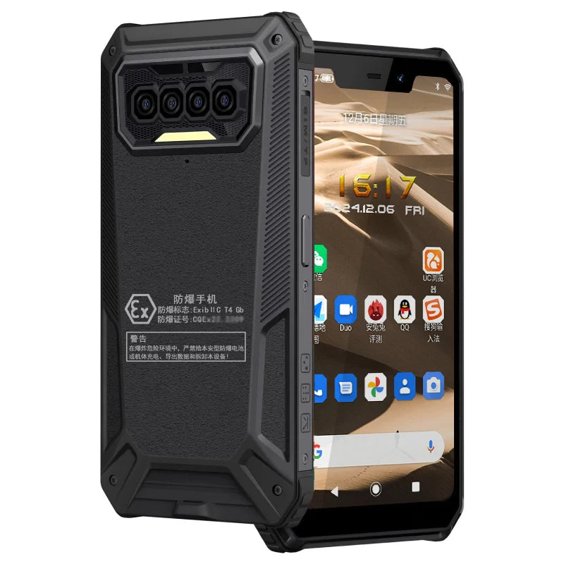 Explosion-proof Mobile phone EX-F13 Rugged IP68 intercom Waterproof 6GB+64GB 13MP Quad-Camera 5.82 "HD+ 8000mAh NFC Android 11