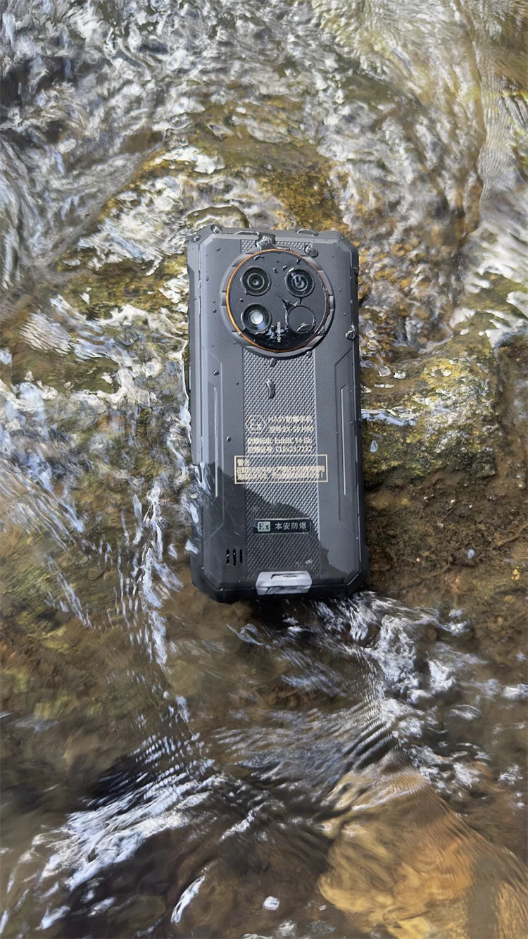 Explosion Proof Android 15  24GB (6 + 18) + 256GB 10600mAh 6,52' HD Display NFC Telefone robusto Water proof Gas Station devices