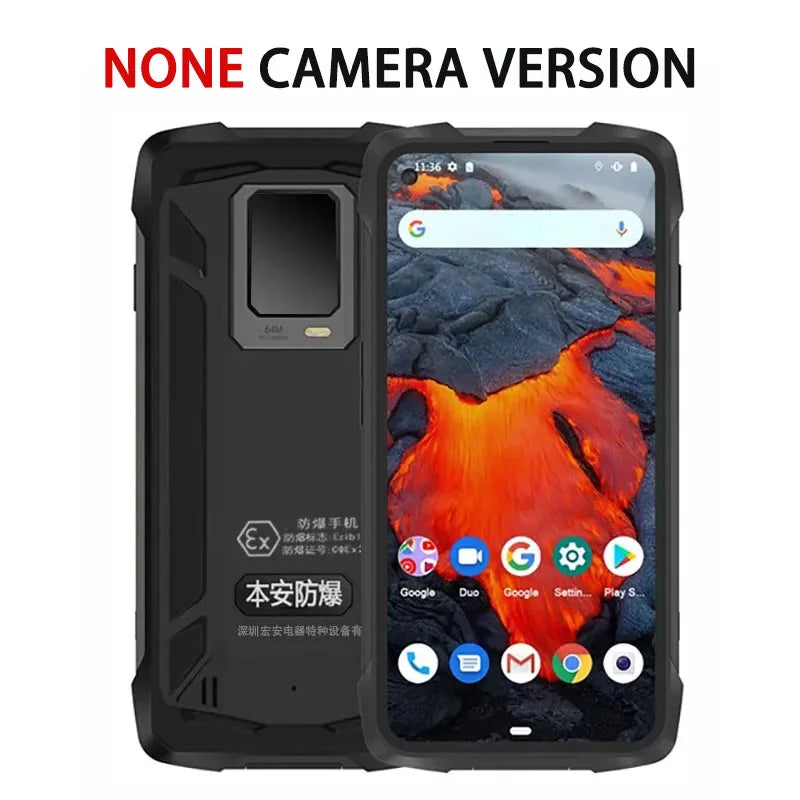 Explosion Proof Ex-H90 Rugged IP68 Zello PTT Waterproof  8GB+256GB 108MP Triple Camera 6.36" FHD 5000mAh NFC Android 11