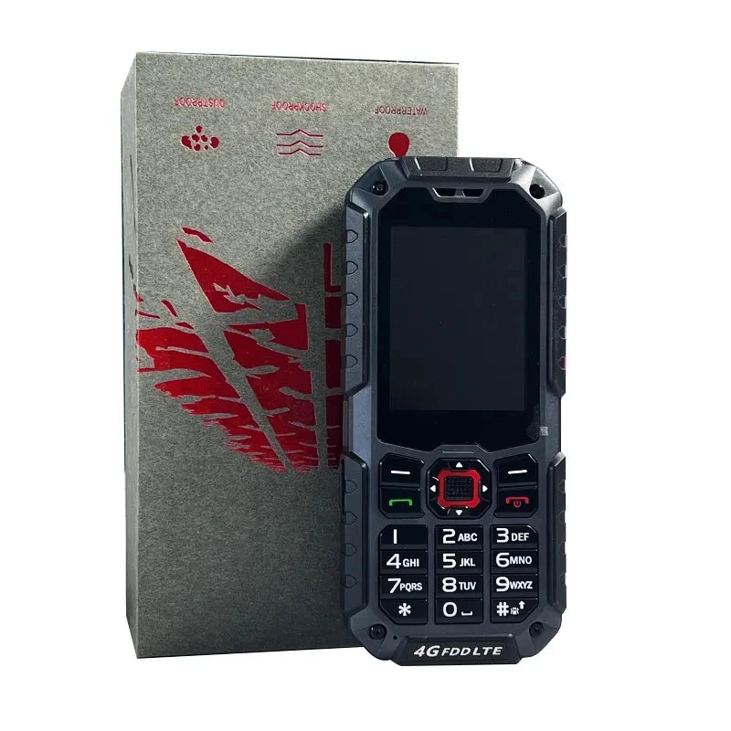 Teléfono inteligente EX-S9 4G desbloqueado, dispositivo con teclado pulsador, IP68, 4G LTE, 3000mAh, resistente, SIM Dual